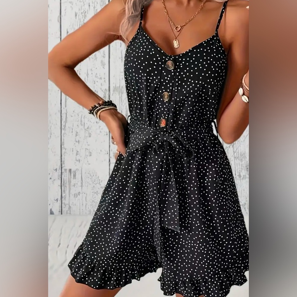 SO CHIC BOUTIQUE POLKA DOT ROMPER